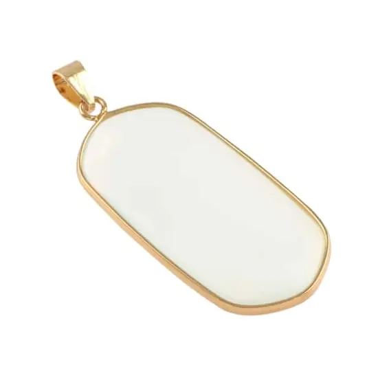 Moonstone Glass Oval Pendant by Bead Landing&trade; {1}