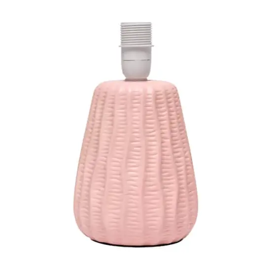 Simple Designs 11" Mini Ceramic Pastel Table Lamp Light Pink {8}