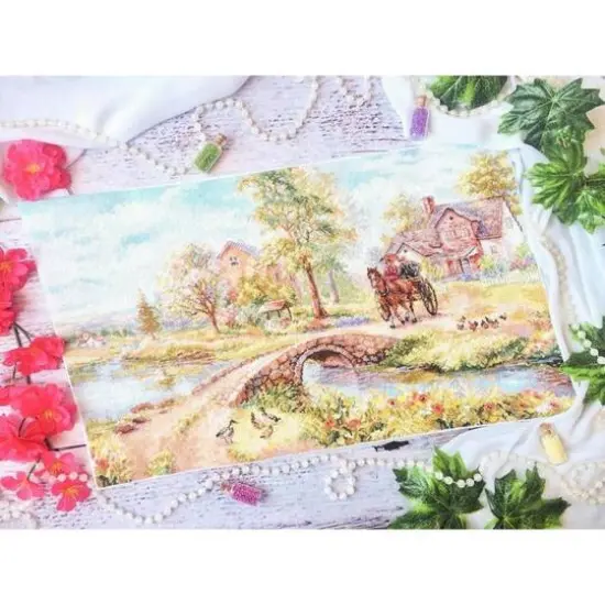 Alisa Sunday Walk Cross Stitch Kit {3}
