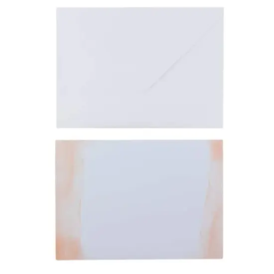 Blush Watercolor Flat Cards & Envelopes by Recollections&trade;, 5" x 7" {4}