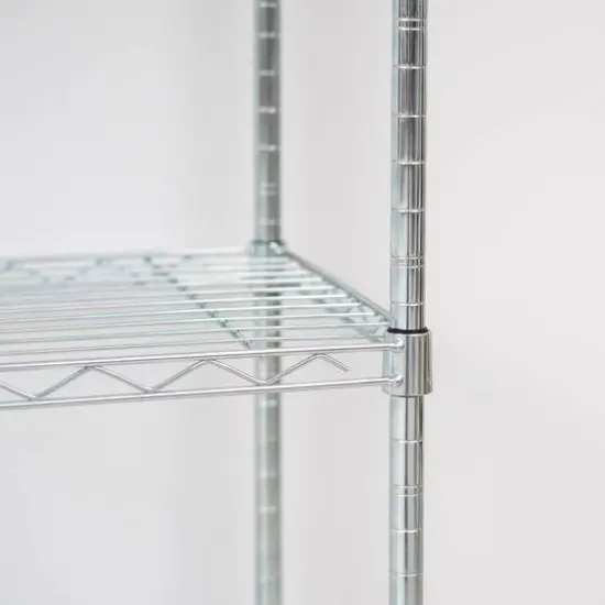 Iris&reg; 53" Silver 4-Tier Wire Rack Shelf {7}