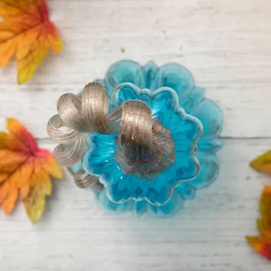 Glitzhome&reg; Glass Gourd, Blue {9}