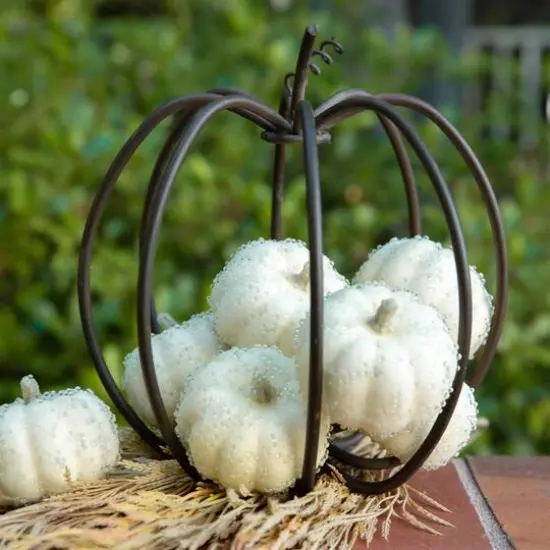 Flora Bunda&reg; Beaded Cream Pumpkins Set {3}