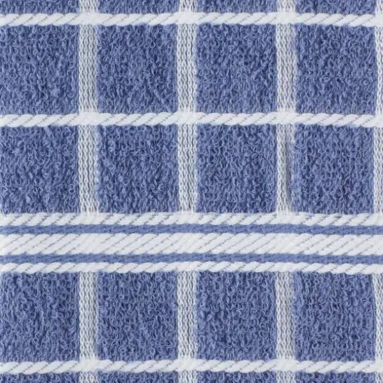 DII&reg; Solid Windowpane Terry Dishtowels, 4ct. Stonewash Blue {7}