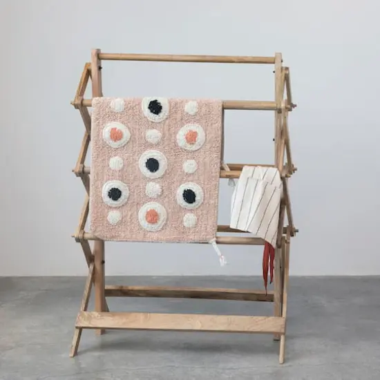 Hello Honey&reg; Boho Cotton Tufted Circle Pattern Bath Mat with Tassels, 3ft. x 2ft. {4}