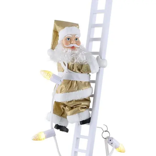 90th Anniversary Collection 43" Animated & Musical Super Climbing Santa {8}