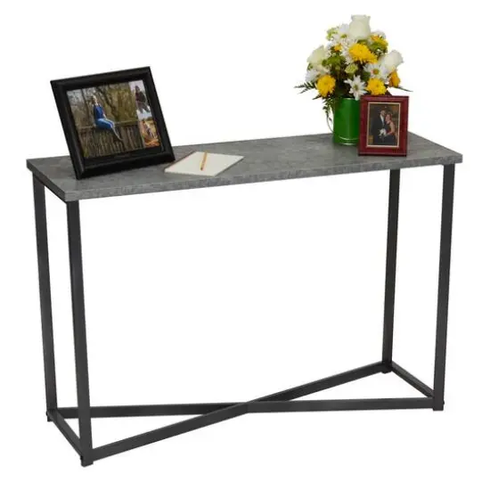 Household Essentials Jamestown 30" Console Table Gray {7}