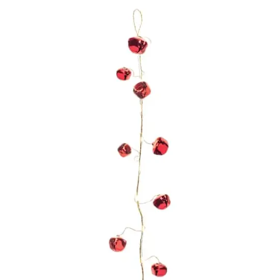 5ft. Red LED Sleigh Bell Garlands, 2ct. {4}