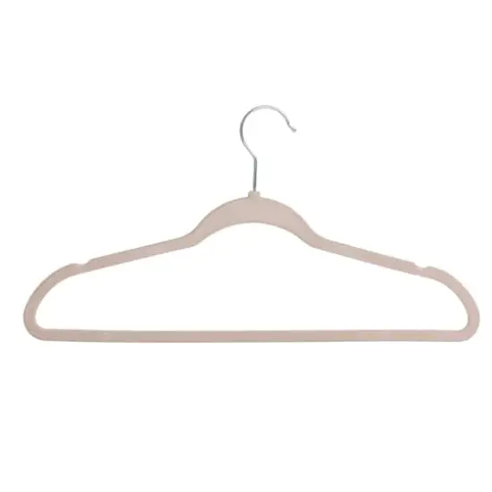 Honey Can Do Dusty Pink Slim-Profile Non-Slip Velvet Hangers, 25ct. {1}