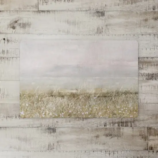 18" x 27" Abstract Textured Landscape Floor Mat {3}