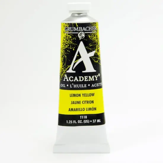 Grumbacher&reg; Academy&reg; Oil Color, 37mL Lemon Yellow {1}