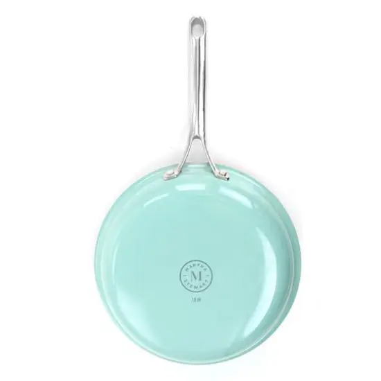 Martha Stewart 10" Turquoise Aluminum Frying Pan {4}
