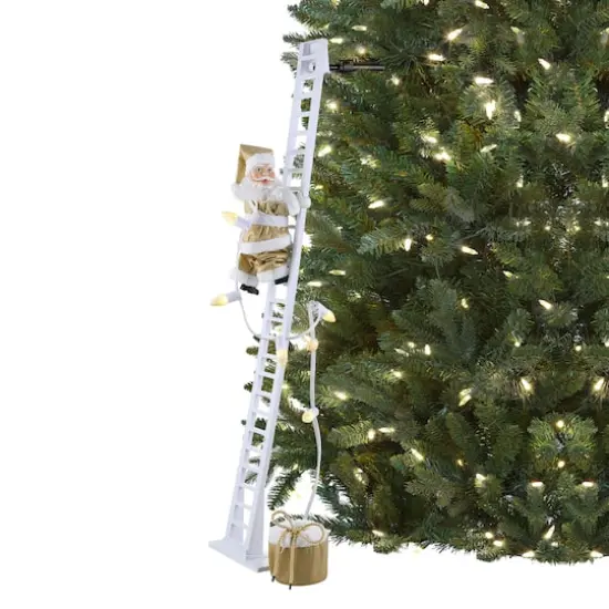 90th Anniversary Collection 43" Animated & Musical Super Climbing Santa {1}