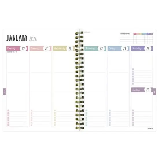 TF Publishing 2025-2026 Purple Polka Medium Weekly/Monthly Planner {4}