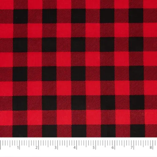 SINGER Christmas Holiday Plaid Cotton Fabric Fat Quarter Bundle {7}