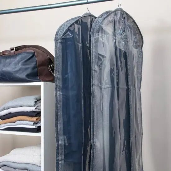 Household Essentials Hanging Garment Storage Bag, 2ct. Graphite {3}