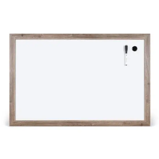 U Brands Rustic MDF 36" x 24" Framed Magnetic Dry-Erase Board D&eacute;cor {1}