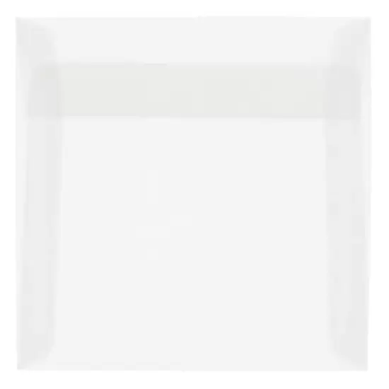 JAM Paper 8.5" x 8.5" Translucent Vellum Invitation Envelopes, 25ct. Clear {1}