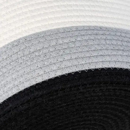Honey Can Do Black & White Ombré Nesting Cotton Rope Storage Basket Set {7}