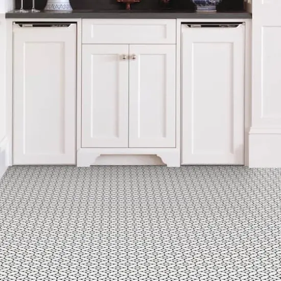 FloorPops Fleur Peel & Stick Floor Tiles {4}