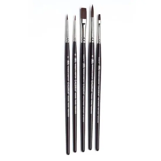 Winsor & Newton&reg; Galeria&reg; Short Handle Brush 5 Pack {3}
