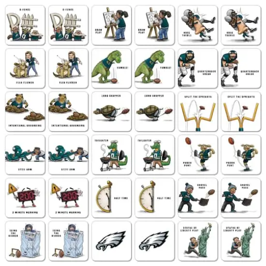 NFL Memory Match Game Philadelphia Eagles {4}