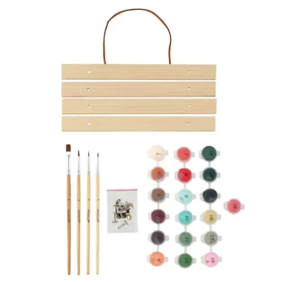 8" x 10" Hummingbirds Paint-by-Number Kit with Wood Display Hanger by Artist's Loft&reg; {3}