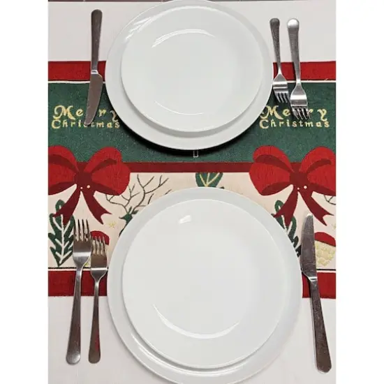 Wizardi 13.75" x 71" Festive Holiday Tree Christmas Table Runner {4}
