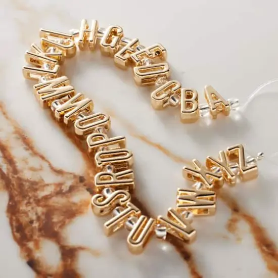 Gold Alphabet Metal Beads by Bead Landing&trade; {3}
