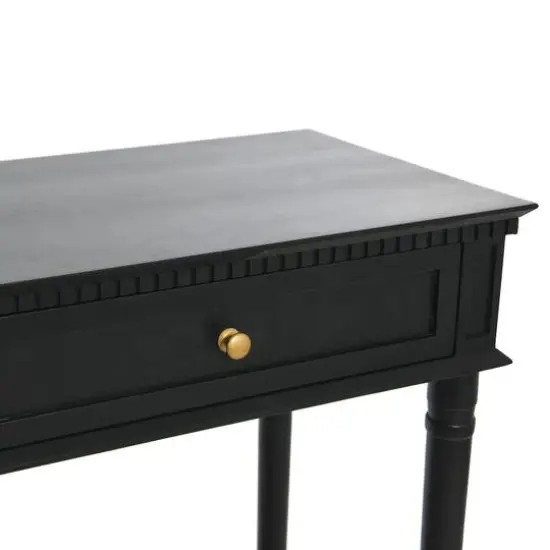 Hello Honey&reg; 4ft. Maxwelton Solid Wood Console Table Black {10}