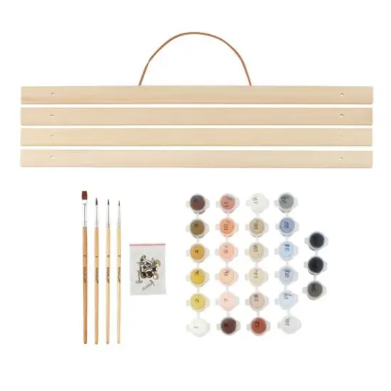 16" x 20" Graveyard Ghosts Paint-by-Number Kit with Wood Display Hanger by Artist's Loft&reg; {5}