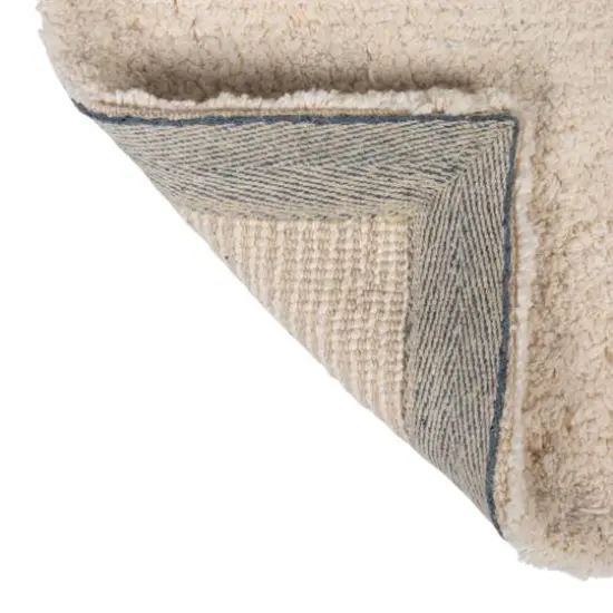 Hello Honey® 40" x 27" White & Black Cotton Tufted Nudie Bath Mat {4}