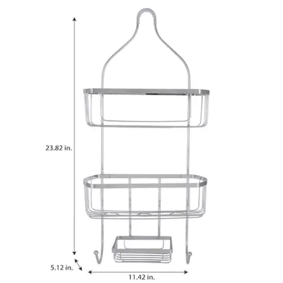 Bath Bliss Chrome Prince Shower Caddy {5}