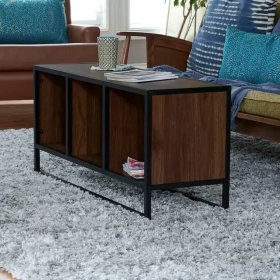 Household Essentials Jamestown 43" TV Stand Mid Century Walnut {3}