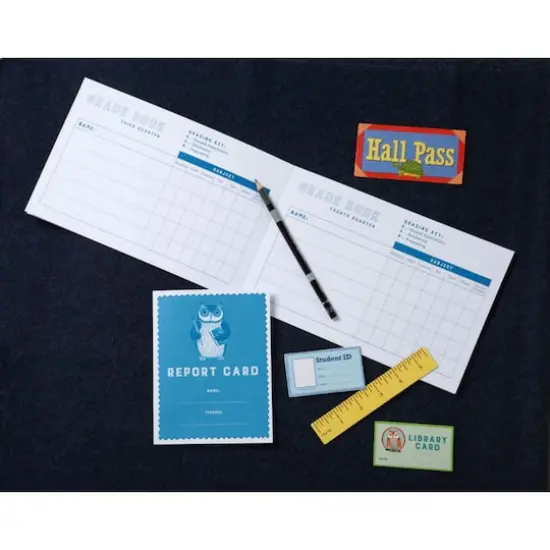 eeBoo School Pretend Play Props for Make Believe Set {4}