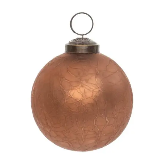 3" Bronze Soda Lime Glass Ball Ornaments, 6ct. {3}