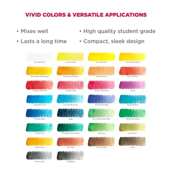 Koi&reg; Water Colors&trade; Pocket Field Sketch Box, 30 Colors {6}