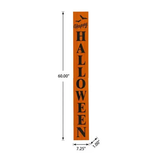 Glitzhome&reg; 60" Happy Halloween Porch Sign {9}