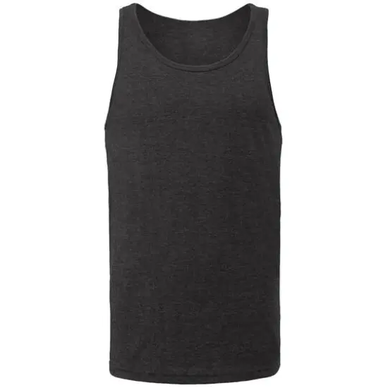 BELLA+CANVAS&reg; Dark Gray Heather Adult Unisex Jersey Tank {1}