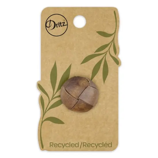 Dritz&reg; 23mm Weaved Recycled Leather Round Shank Buttons, 3ct. {1}