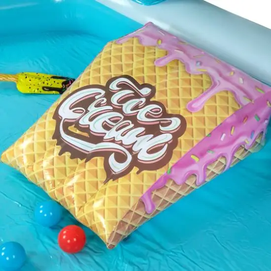 7ft. Ice Cream Truck Inflatable Swimming Spray Pool & Play Center {7}