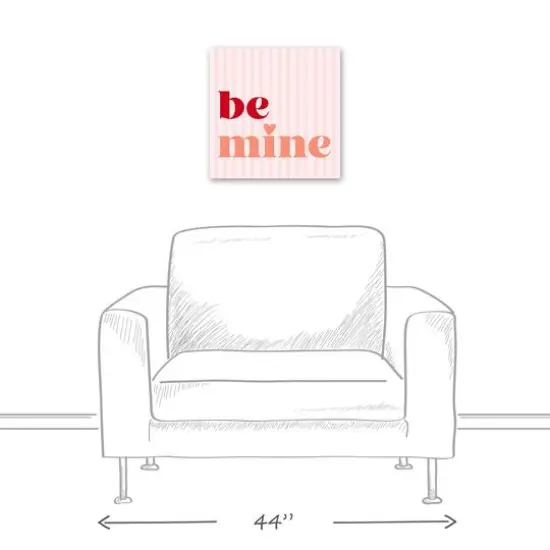Be Mine Stripes Canvas Wall Art {6}