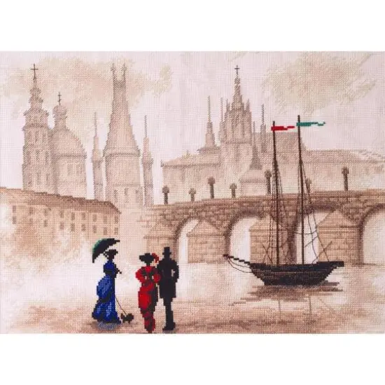 Charivna Mit Windy Town Cross Stitch Kit {1}