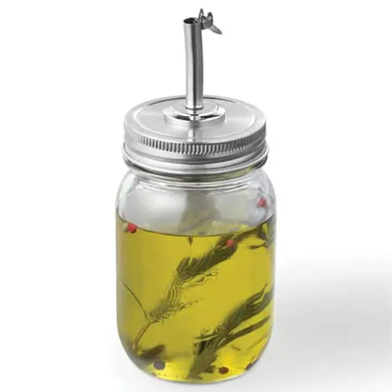 Starfrit Oil & Vinegar Pourer for Mason Jars {5}