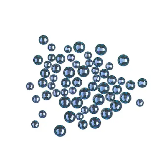 Round Flatback Austrian Crystals Mix by Bead Landing&trade;, 60ct. Montana {1}