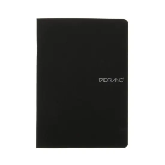 Fabriano&reg; EcoQua Black Staple-Bound Blank Notebook, A5 {1}