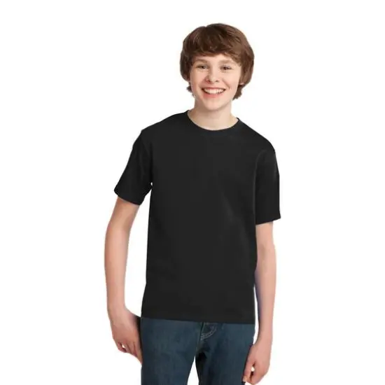 Port & Company® Neutrals Youth Essential T-Shirt Jet Black {4}