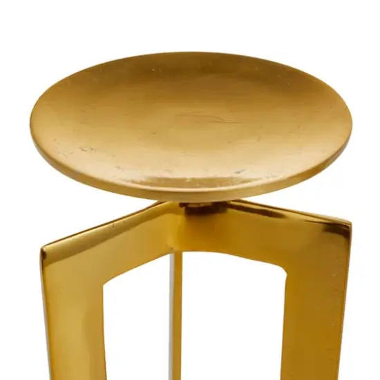 CosmoLiving by Cosmopolitan Gold Contemporary Candle Holder Set {4}