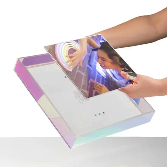 Wexel Art Iridescent Rainbow Float Frame with Magnetic Photo Holder {4}