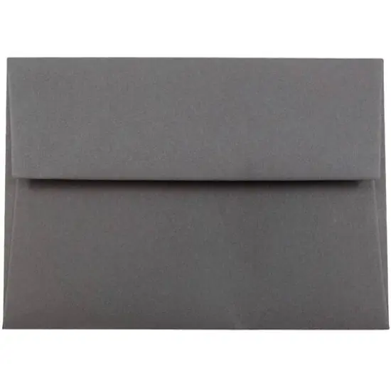 JAM Paper A2 Blank Greeting Card Set, 100ct. Dark Gray {4}